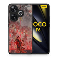 Thumbnail for Θήκη Xiaomi Poco F6 Nezuko Kamado από τη Smartfits με σχέδιο στο πίσω μέρος και μαύρο περίβλημα | Xiaomi Poco F6 Nezuko Kamado case with colorful back and black bezels