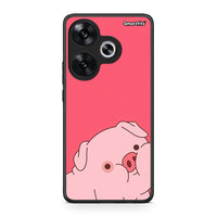 Thumbnail for Xiaomi Poco F6 Pig Love 1 Θήκη Αγίου Βαλεντίνου από τη Smartfits με σχέδιο στο πίσω μέρος και μαύρο περίβλημα | Smartphone case with colorful back and black bezels by Smartfits