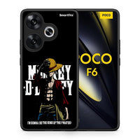 Thumbnail for Θήκη Xiaomi Poco F6 Pirate King από τη Smartfits με σχέδιο στο πίσω μέρος και μαύρο περίβλημα | Xiaomi Poco F6 Pirate King case with colorful back and black bezels