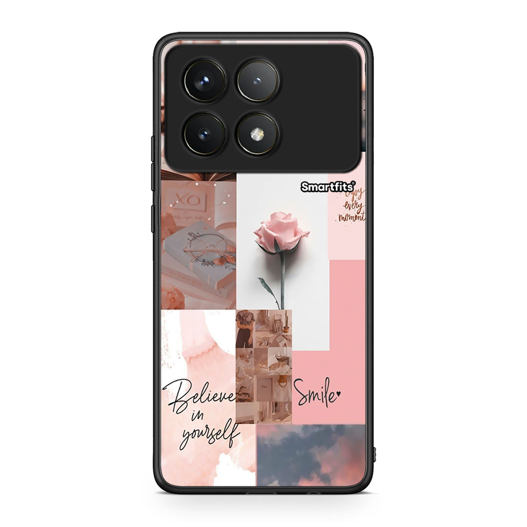 Xiaomi Poco F6 Pro 5G Aesthetic Collage θήκη από τη Smartfits με σχέδιο στο πίσω μέρος και μαύρο περίβλημα | Smartphone case with colorful back and black bezels by Smartfits