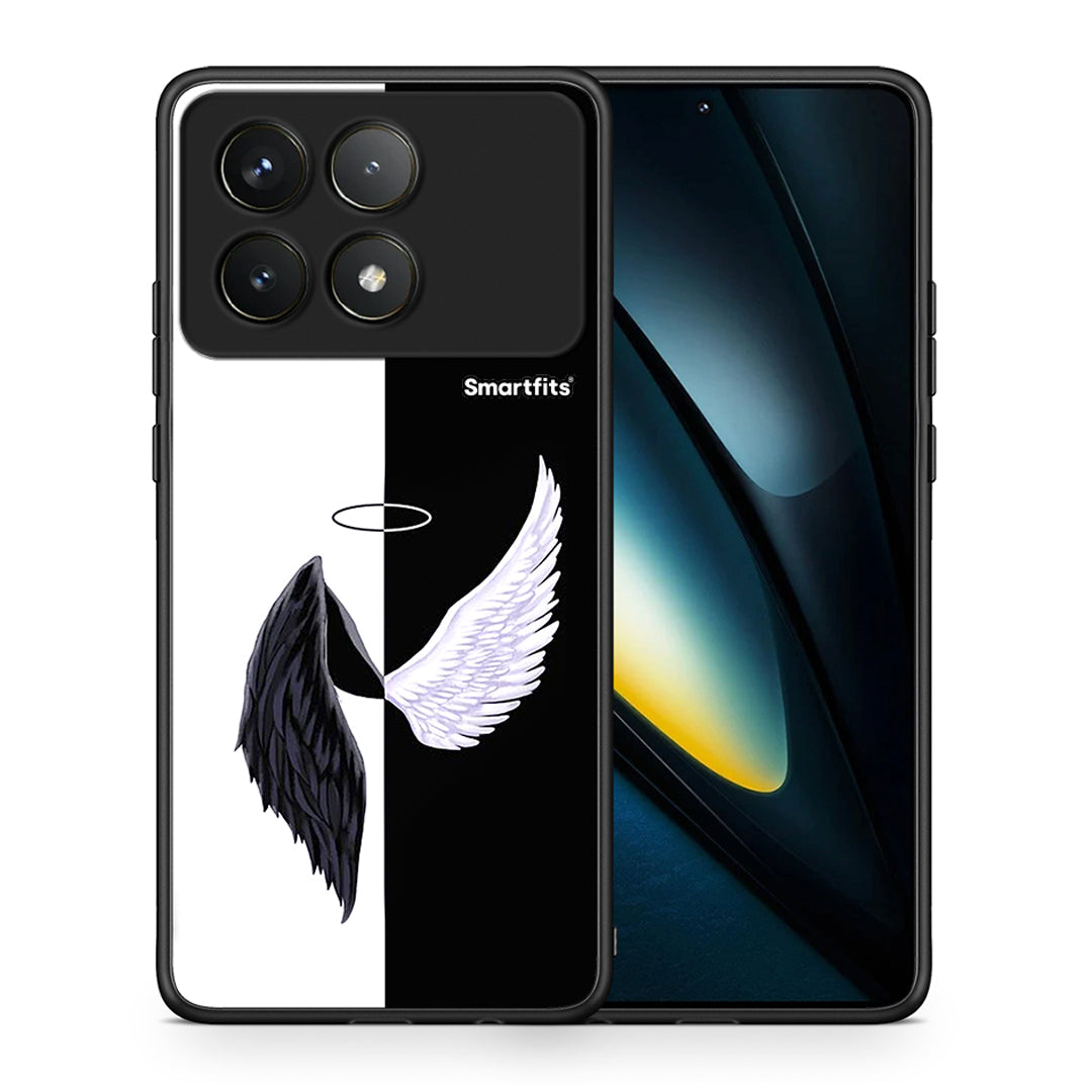 Θήκη Xiaomi Poco F6 Pro 5G Angels Demons από τη Smartfits με σχέδιο στο πίσω μέρος και μαύρο περίβλημα | Xiaomi Poco F6 Pro 5G Angels Demons case with colorful back and black bezels