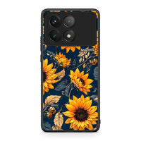 Thumbnail for Xiaomi Poco F6 Pro 5G Autumn Sunflowers Θήκη από τη Smartfits με σχέδιο στο πίσω μέρος και μαύρο περίβλημα | Smartphone case with colorful back and black bezels by Smartfits