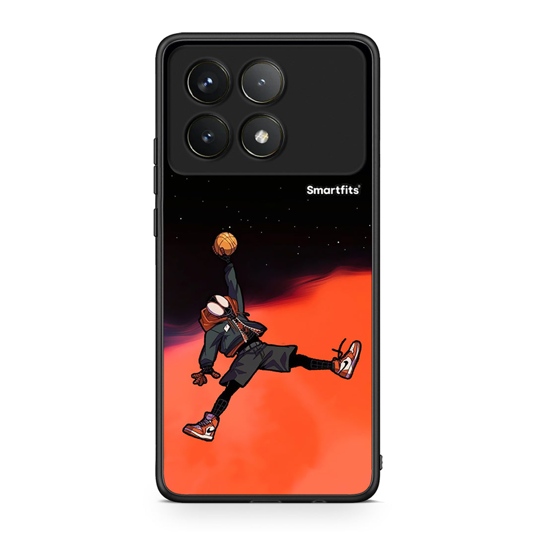 Xiaomi Poco F6 Pro 5G Basketball Hero θήκη από τη Smartfits με σχέδιο στο πίσω μέρος και μαύρο περίβλημα | Smartphone case with colorful back and black bezels by Smartfits