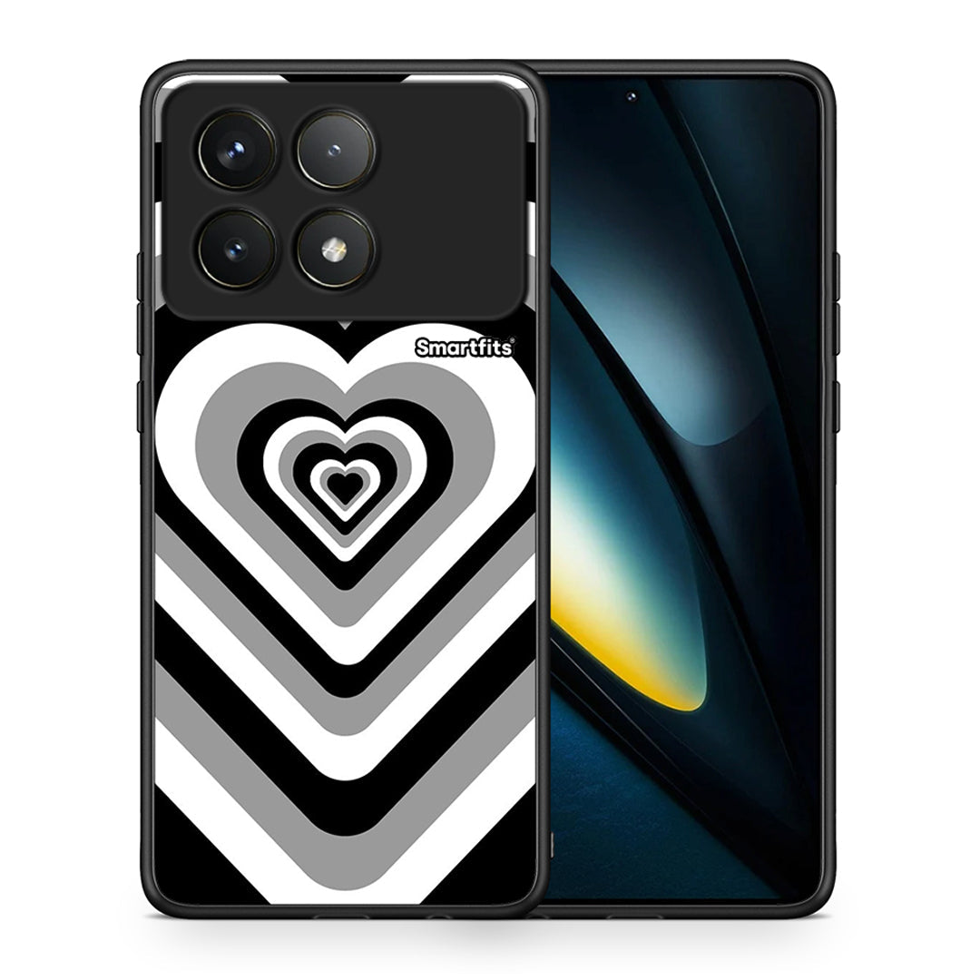 Θήκη Xiaomi Poco F6 Pro 5G Black Hearts από τη Smartfits με σχέδιο στο πίσω μέρος και μαύρο περίβλημα | Xiaomi Poco F6 Pro 5G Black Hearts case with colorful back and black bezels