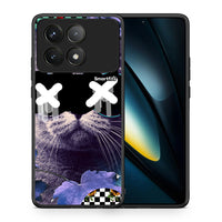 Thumbnail for Θήκη Xiaomi Poco F6 Pro 5G Cat Collage από τη Smartfits με σχέδιο στο πίσω μέρος και μαύρο περίβλημα | Xiaomi Poco F6 Pro 5G Cat Collage case with colorful back and black bezels