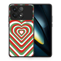 Thumbnail for Θήκη Xiaomi Poco F6 Pro 5G Christmas Hearts από τη Smartfits με σχέδιο στο πίσω μέρος και μαύρο περίβλημα | Xiaomi Poco F6 Pro 5G Christmas Hearts case with colorful back and black bezels