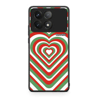 Thumbnail for Xiaomi Poco F6 Pro 5G Christmas Hearts θήκη από τη Smartfits με σχέδιο στο πίσω μέρος και μαύρο περίβλημα | Smartphone case with colorful back and black bezels by Smartfits