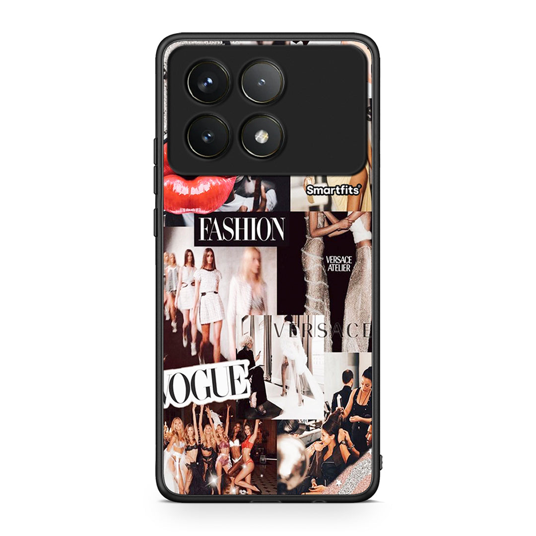 Xiaomi Poco F6 Pro 5G Collage Fashion Θήκη Αγίου Βαλεντίνου από τη Smartfits με σχέδιο στο πίσω μέρος και μαύρο περίβλημα | Smartphone case with colorful back and black bezels by Smartfits