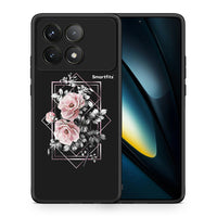 Thumbnail for Θήκη Xiaomi Poco F6 Pro 5G Frame Flower από τη Smartfits με σχέδιο στο πίσω μέρος και μαύρο περίβλημα | Xiaomi Poco F6 Pro 5G Frame Flower case with colorful back and black bezels