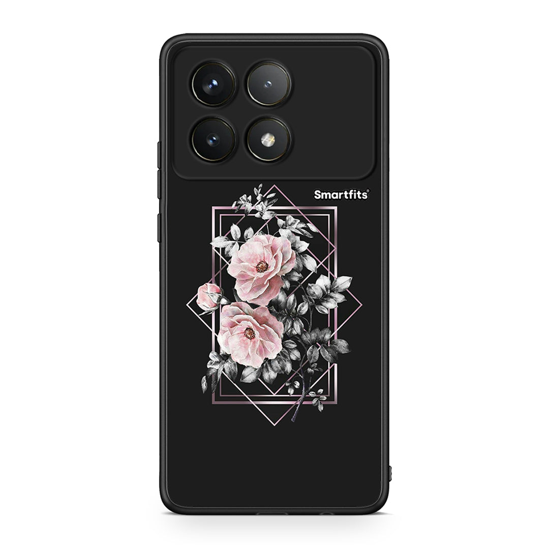 4 - Xiaomi Poco F6 Pro 5G Frame Flower case, cover, bumper