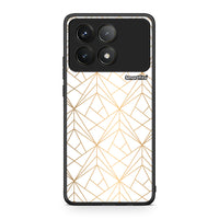 Thumbnail for 111 - Xiaomi Poco F6 Pro 5G Luxury White Geometric case, cover, bumper