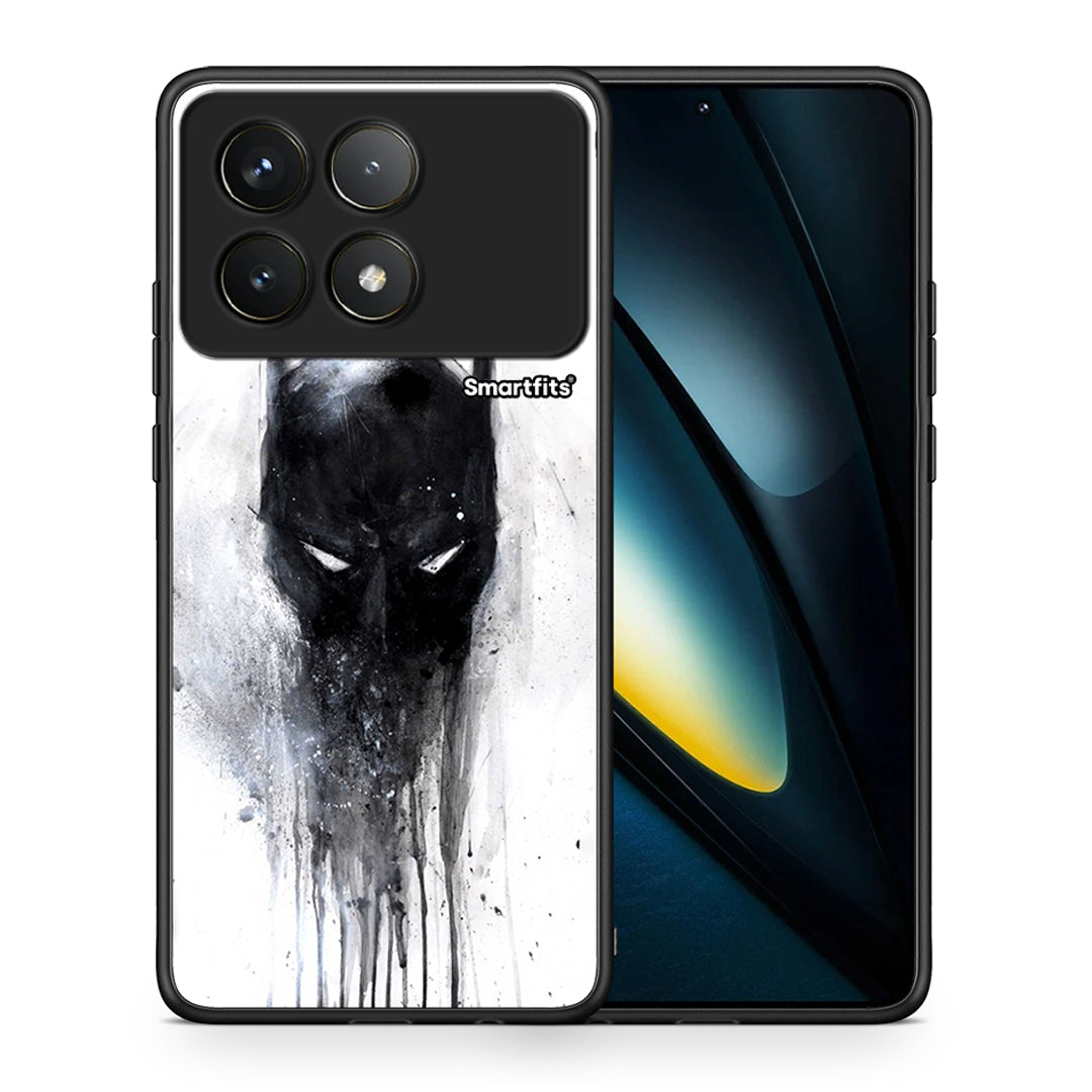 Θήκη Xiaomi Poco F6 Pro 5G Paint Bat Hero από τη Smartfits με σχέδιο στο πίσω μέρος και μαύρο περίβλημα | Xiaomi Poco F6 Pro 5G Paint Bat Hero case with colorful back and black bezels