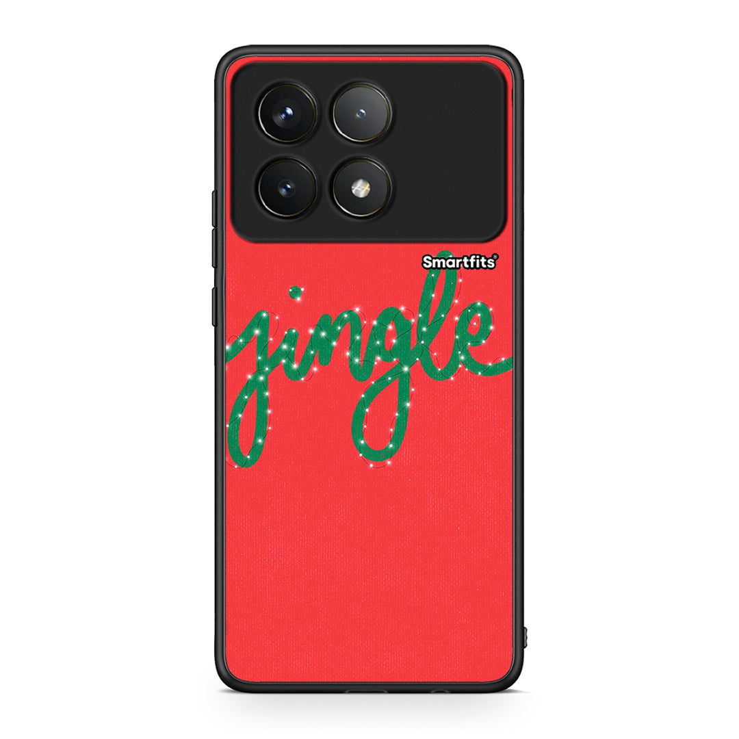 Xiaomi Poco F6 Pro 5G Jingle Xmas θήκη από τη Smartfits με σχέδιο στο πίσω μέρος και μαύρο περίβλημα | Smartphone case with colorful back and black bezels by Smartfits