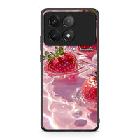 Thumbnail for Xiaomi Poco F6 Pro 5G Juicy Strawberries θήκη από τη Smartfits με σχέδιο στο πίσω μέρος και μαύρο περίβλημα | Smartphone case with colorful back and black bezels by Smartfits