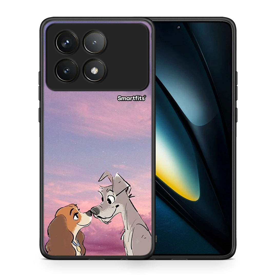 Θήκη Xiaomi Poco F6 Pro 5G Lady And Tramp από τη Smartfits με σχέδιο στο πίσω μέρος και μαύρο περίβλημα | Xiaomi Poco F6 Pro 5G Lady And Tramp case with colorful back and black bezels