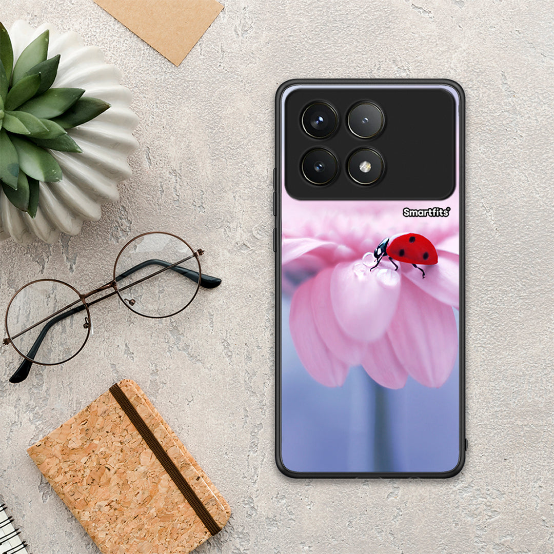 Ladybug Flower - Xiaomi Poco F6 Pro 5G θήκη