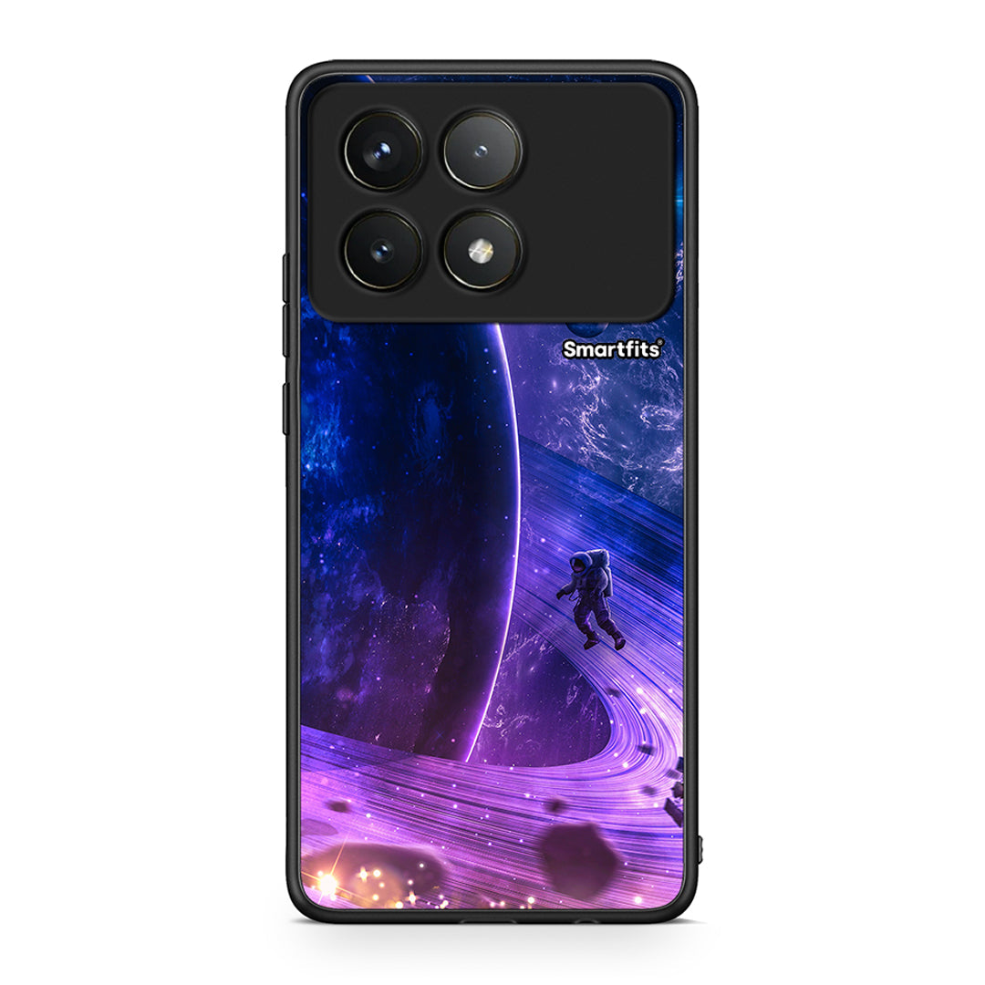 Xiaomi Poco F6 Pro 5G Lost Astronaut θήκη από τη Smartfits με σχέδιο στο πίσω μέρος και μαύρο περίβλημα | Smartphone case with colorful back and black bezels by Smartfits