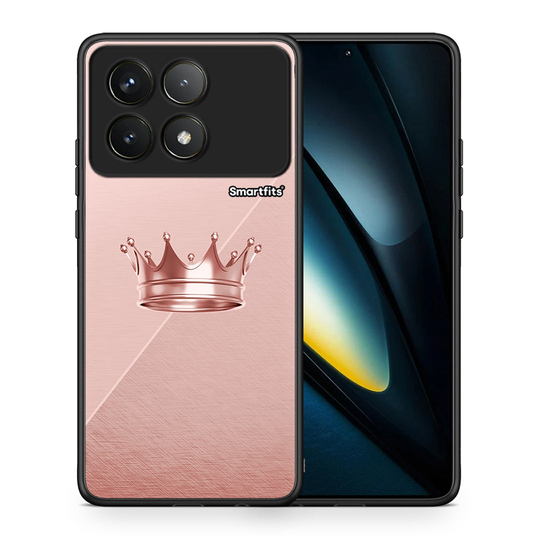 Θήκη Xiaomi Poco F6 Pro 5G Crown Minimal από τη Smartfits με σχέδιο στο πίσω μέρος και μαύρο περίβλημα | Xiaomi Poco F6 Pro 5G Crown Minimal case with colorful back and black bezels