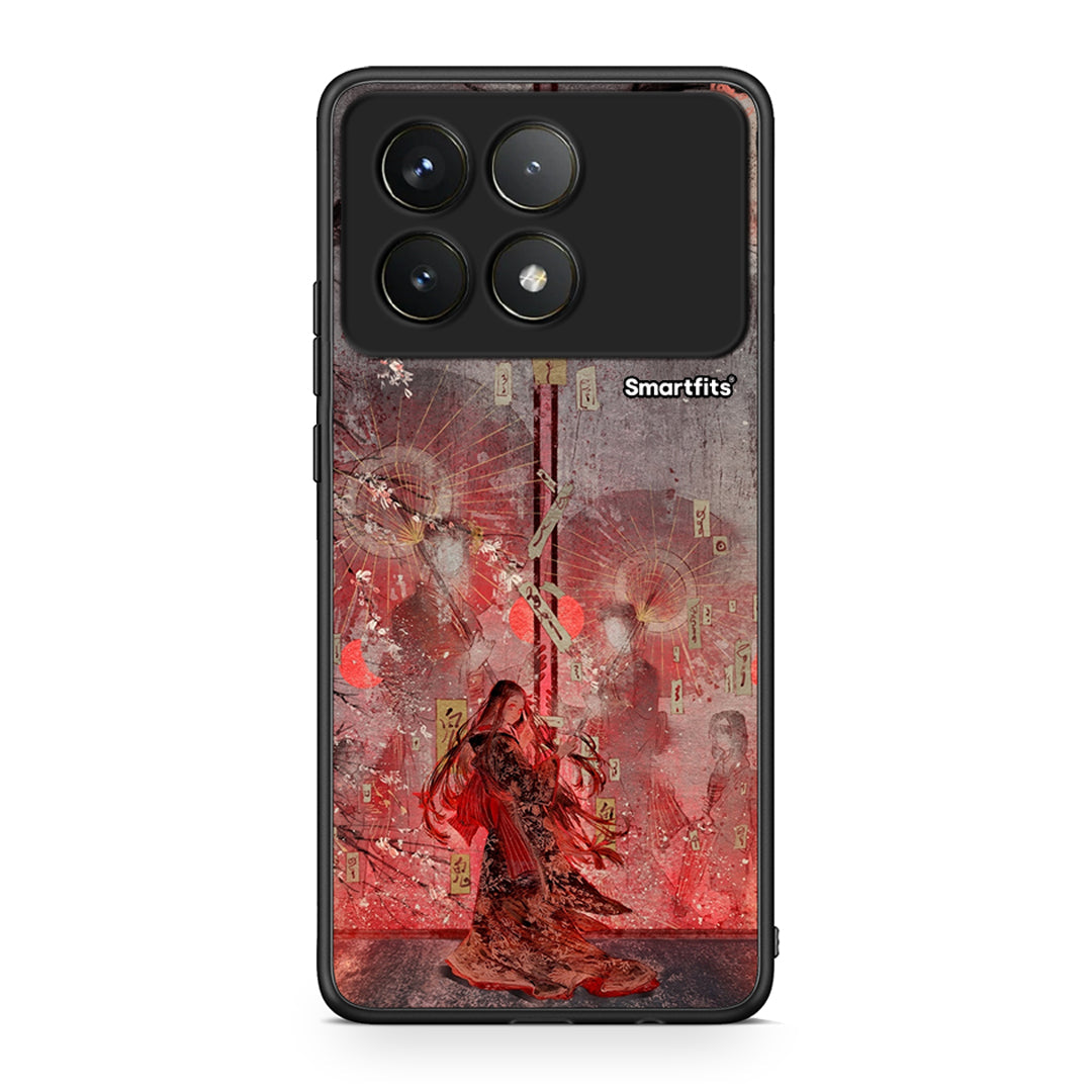 Xiaomi Poco F6 Pro 5G Nezuko Kamado θήκη από τη Smartfits με σχέδιο στο πίσω μέρος και μαύρο περίβλημα | Smartphone case with colorful back and black bezels by Smartfits