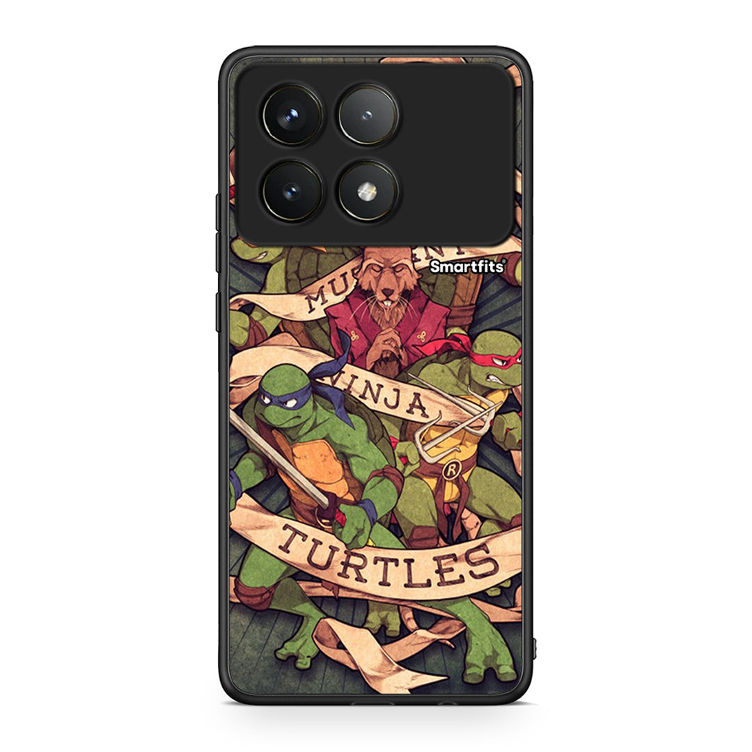 Xiaomi Poco F6 Pro 5G Ninja Turtles θήκη από τη Smartfits με σχέδιο στο πίσω μέρος και μαύρο περίβλημα | Smartphone case with colorful back and black bezels by Smartfits