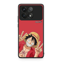 Thumbnail for Xiaomi Poco F6 Pro 5G Pirate Luffy Θήκη από τη Smartfits με σχέδιο στο πίσω μέρος και μαύρο περίβλημα | Smartphone case with colorful back and black bezels by Smartfits