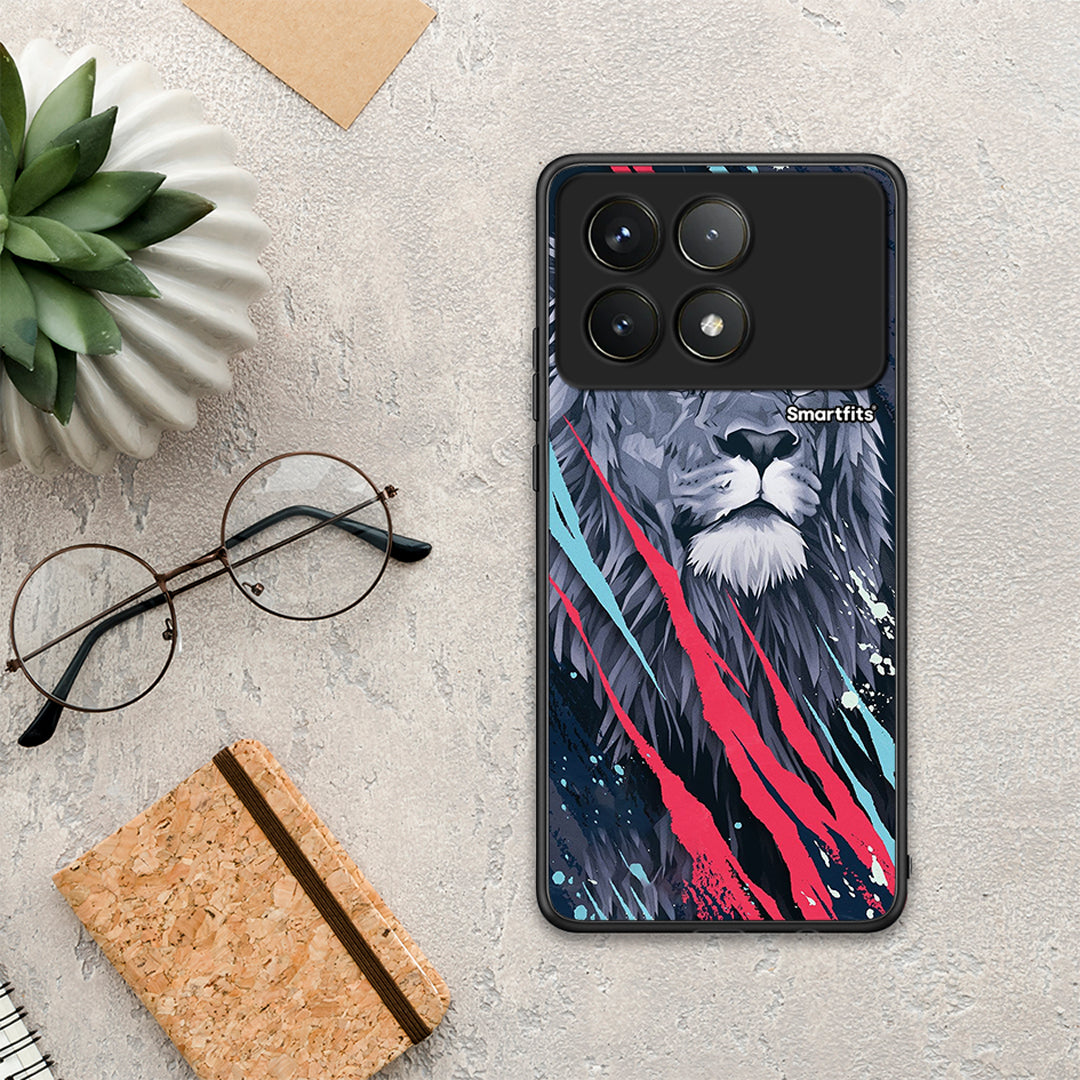 PopArt Lion Designer - Xiaomi Poco F6 Pro 5G θήκη