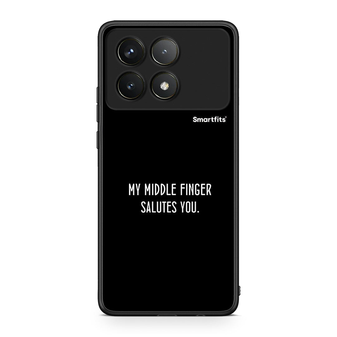 Xiaomi Poco F6 Pro 5G Salute θήκη από τη Smartfits με σχέδιο στο πίσω μέρος και μαύρο περίβλημα | Smartphone case with colorful back and black bezels by Smartfits