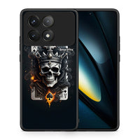 Thumbnail for Θήκη Xiaomi Poco F6 Pro 5G Skull King Ace από τη Smartfits με σχέδιο στο πίσω μέρος και μαύρο περίβλημα | Xiaomi Poco F6 Pro 5G Skull King Ace case with colorful back and black bezels