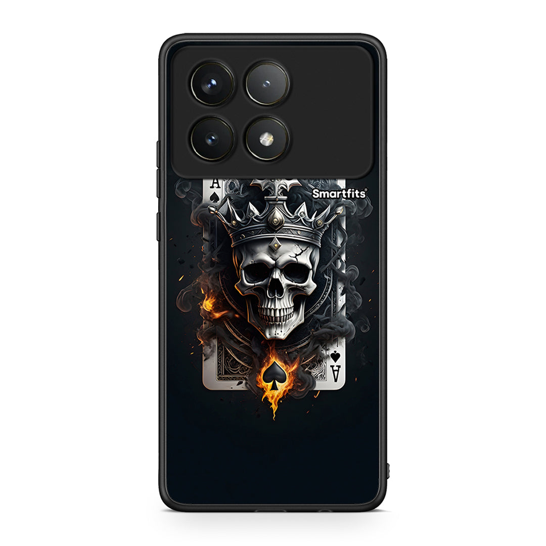 Xiaomi Poco F6 Pro 5G Skull King Ace θήκη από τη Smartfits με σχέδιο στο πίσω μέρος και μαύρο περίβλημα | Smartphone case with colorful back and black bezels by Smartfits