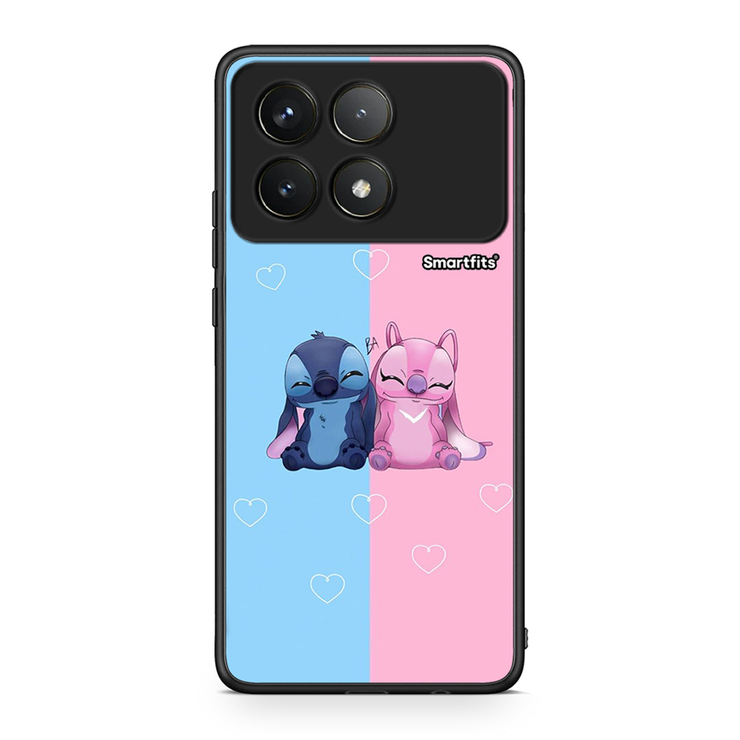 Xiaomi Poco F6 Pro 5G Stitch And Angel θήκη από τη Smartfits με σχέδιο στο πίσω μέρος και μαύρο περίβλημα | Smartphone case with colorful back and black bezels by Smartfits