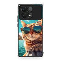 Thumbnail for Xiaomi Poco F6 Pro 5G Summer Cat θήκη από τη Smartfits με σχέδιο στο πίσω μέρος και μαύρο περίβλημα | Smartphone case with colorful back and black bezels by Smartfits