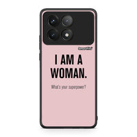 Thumbnail for Xiaomi Poco F6 Pro 5G Superpower Woman θήκη από τη Smartfits με σχέδιο στο πίσω μέρος και μαύρο περίβλημα | Smartphone case with colorful back and black bezels by Smartfits