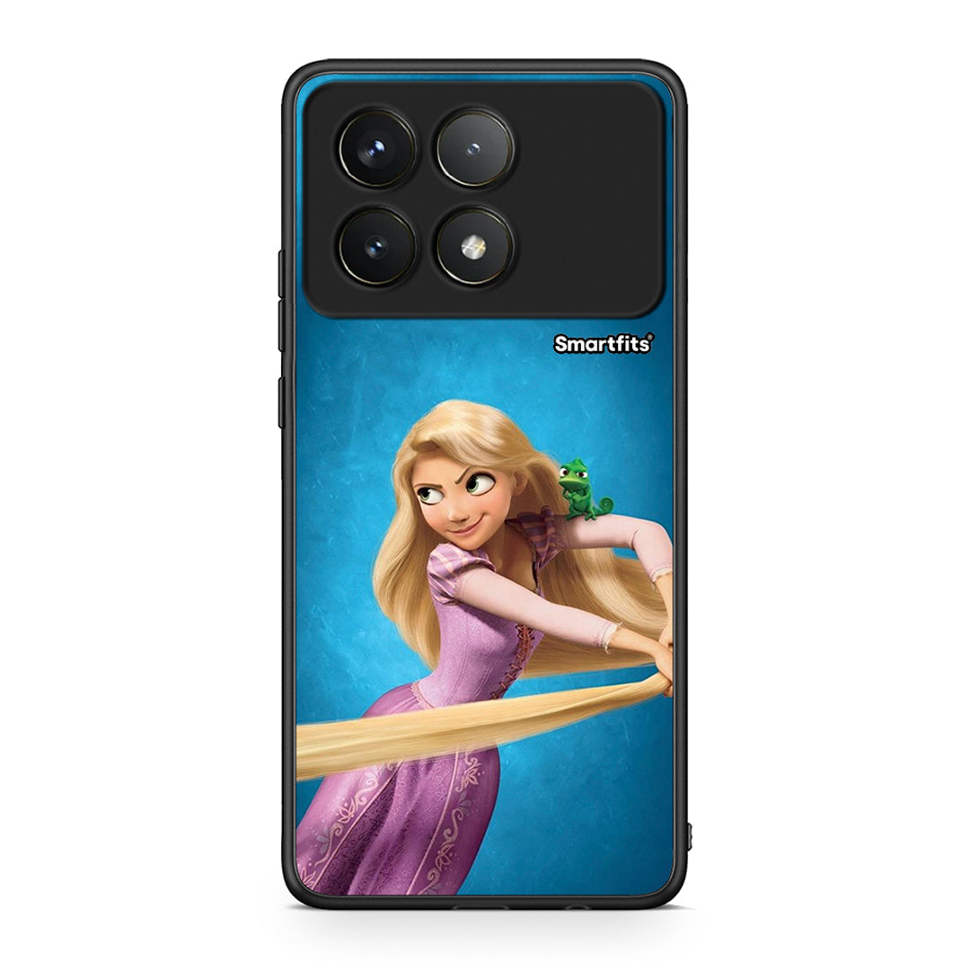 Xiaomi Poco F6 Pro 5G Tangled 2 Θήκη Αγίου Βαλεντίνου από τη Smartfits με σχέδιο στο πίσω μέρος και μαύρο περίβλημα | Smartphone case with colorful back and black bezels by Smartfits