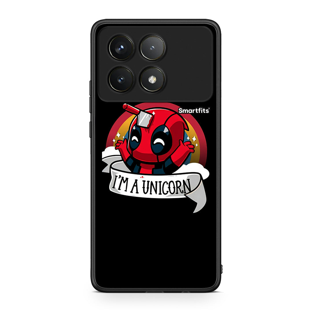 Xiaomi Poco F6 Pro 5G Unicorn Deadpool θήκη από τη Smartfits με σχέδιο στο πίσω μέρος και μαύρο περίβλημα | Smartphone case with colorful back and black bezels by Smartfits