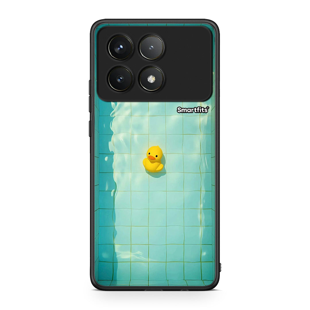 Xiaomi Poco F6 Pro 5G Yellow Duck θήκη από τη Smartfits με σχέδιο στο πίσω μέρος και μαύρο περίβλημα | Smartphone case with colorful back and black bezels by Smartfits