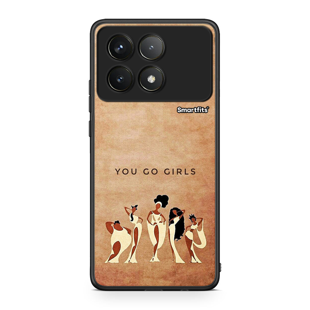 Xiaomi Poco F6 Pro 5G You Go Girl θήκη από τη Smartfits με σχέδιο στο πίσω μέρος και μαύρο περίβλημα | Smartphone case with colorful back and black bezels by Smartfits