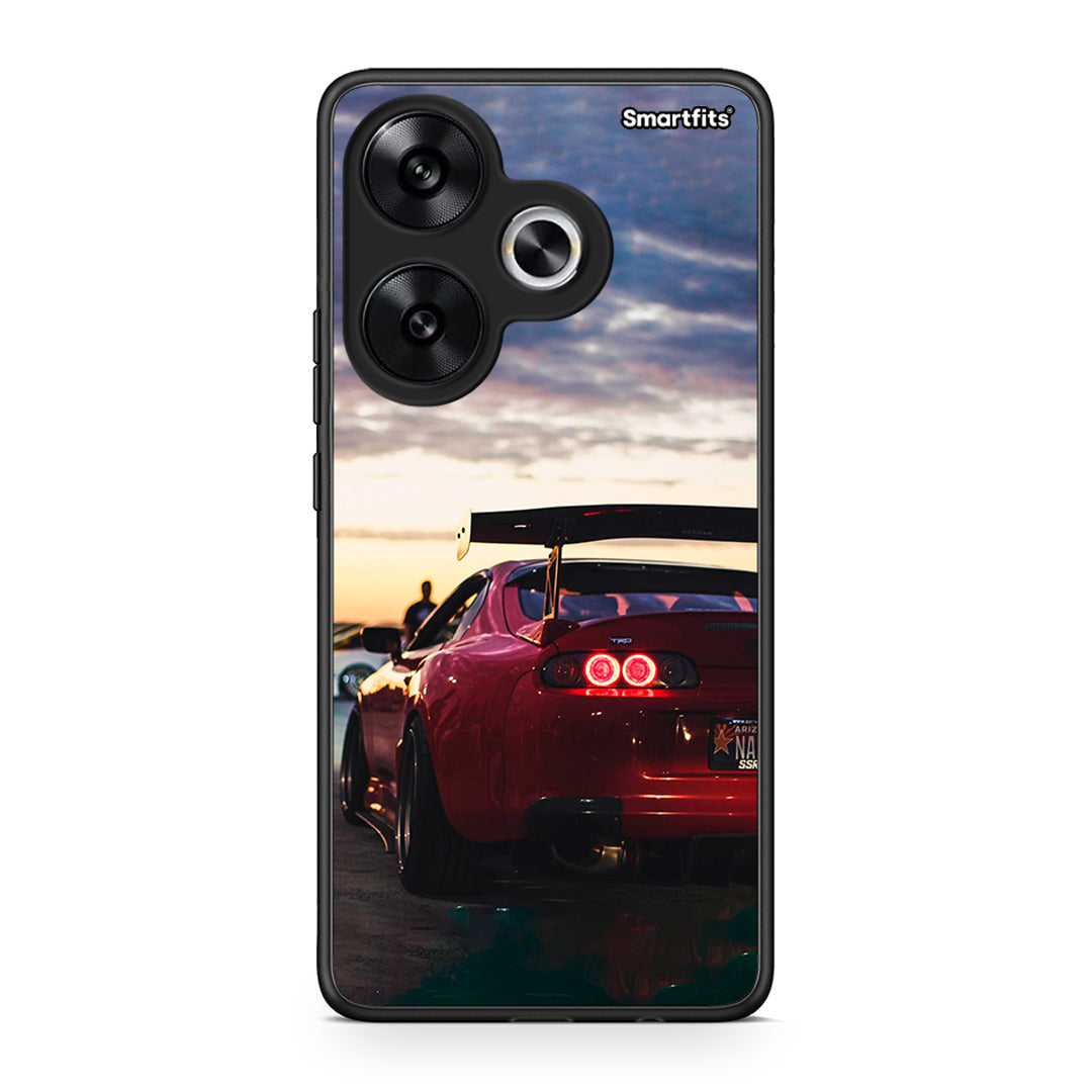 Xiaomi Poco F6 Racing Supra θήκη από τη Smartfits με σχέδιο στο πίσω μέρος και μαύρο περίβλημα | Smartphone case with colorful back and black bezels by Smartfits