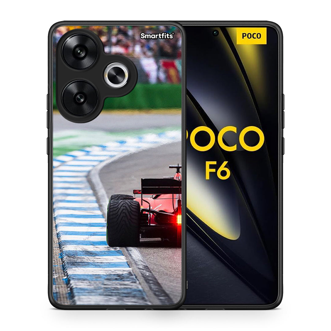 Θήκη Xiaomi Poco F6 Racing Vibes από τη Smartfits με σχέδιο στο πίσω μέρος και μαύρο περίβλημα | Xiaomi Poco F6 Racing Vibes case with colorful back and black bezels