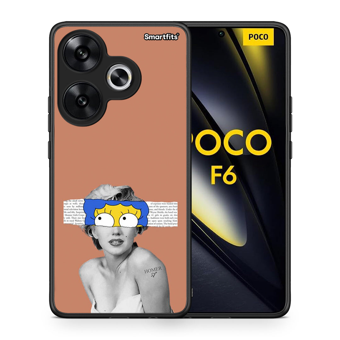 Θήκη Xiaomi Poco F6 Sim Merilyn από τη Smartfits με σχέδιο στο πίσω μέρος και μαύρο περίβλημα | Xiaomi Poco F6 Sim Merilyn case with colorful back and black bezels