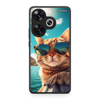 Thumbnail for Xiaomi Poco F6 Summer Cat θήκη από τη Smartfits με σχέδιο στο πίσω μέρος και μαύρο περίβλημα | Smartphone case with colorful back and black bezels by Smartfits