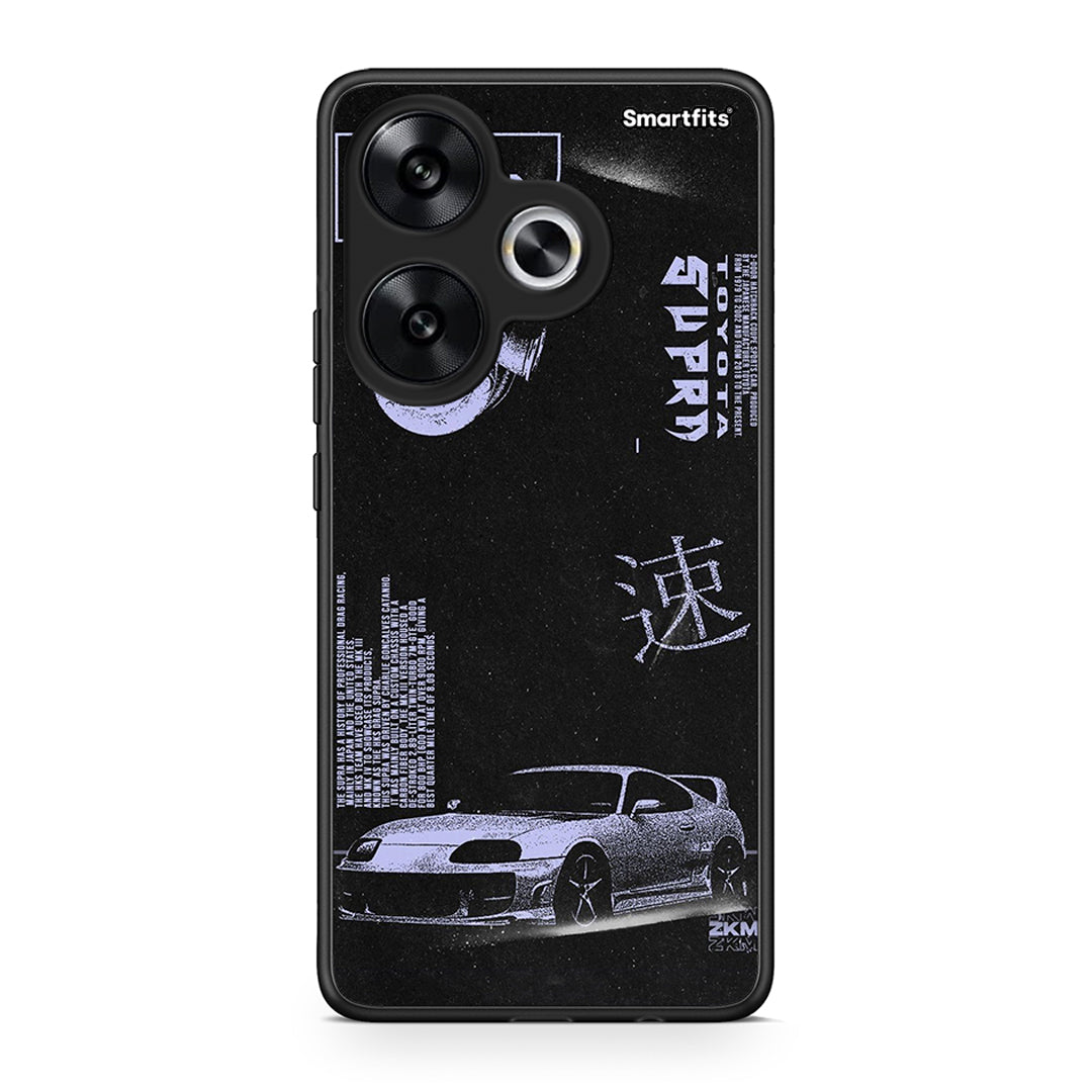 Xiaomi Poco F6 Tokyo Drift Θήκη Αγίου Βαλεντίνου από τη Smartfits με σχέδιο στο πίσω μέρος και μαύρο περίβλημα | Smartphone case with colorful back and black bezels by Smartfits