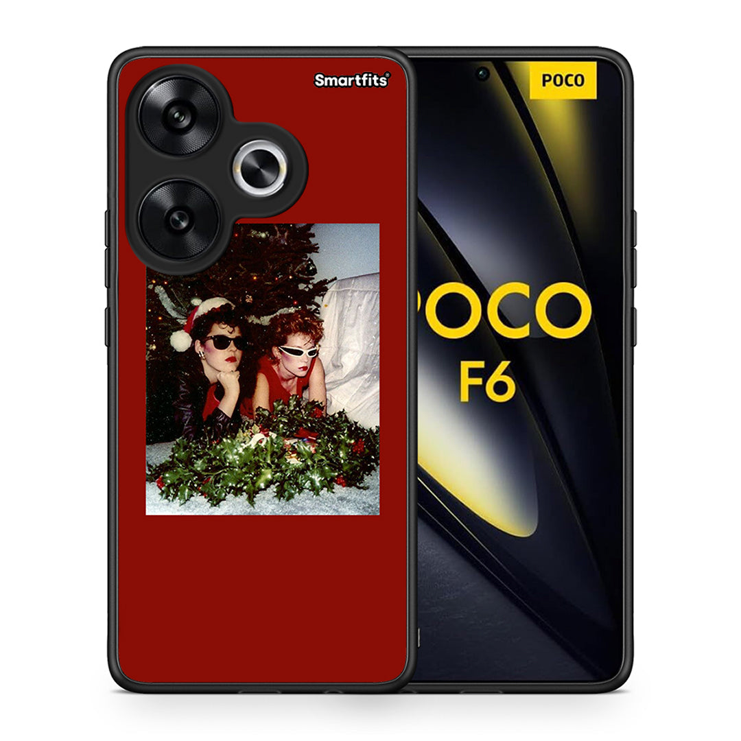 Θήκη Xiaomi Poco F6 Waiting For Xmas από τη Smartfits με σχέδιο στο πίσω μέρος και μαύρο περίβλημα | Xiaomi Poco F6 Waiting For Xmas case with colorful back and black bezels