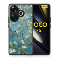 Thumbnail for Θήκη Xiaomi Poco F6 White Blossoms από τη Smartfits με σχέδιο στο πίσω μέρος και μαύρο περίβλημα | Xiaomi Poco F6 White Blossoms case with colorful back and black bezels