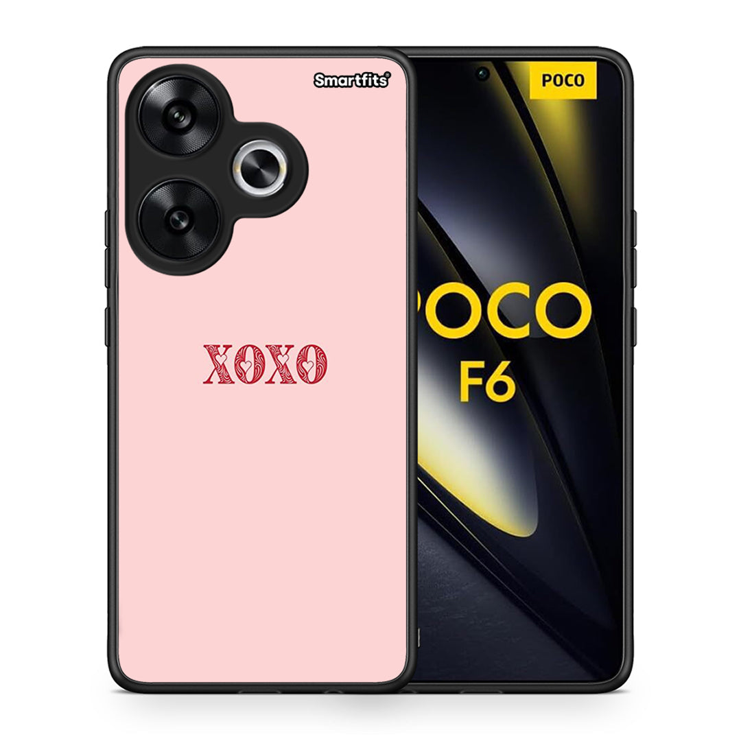 Θήκη Xiaomi Poco F6 XOXO Love από τη Smartfits με σχέδιο στο πίσω μέρος και μαύρο περίβλημα | Xiaomi Poco F6 XOXO Love case with colorful back and black bezels