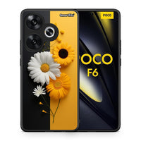 Thumbnail for Θήκη Xiaomi Poco F6 Yellow Daisies από τη Smartfits με σχέδιο στο πίσω μέρος και μαύρο περίβλημα | Xiaomi Poco F6 Yellow Daisies case with colorful back and black bezels