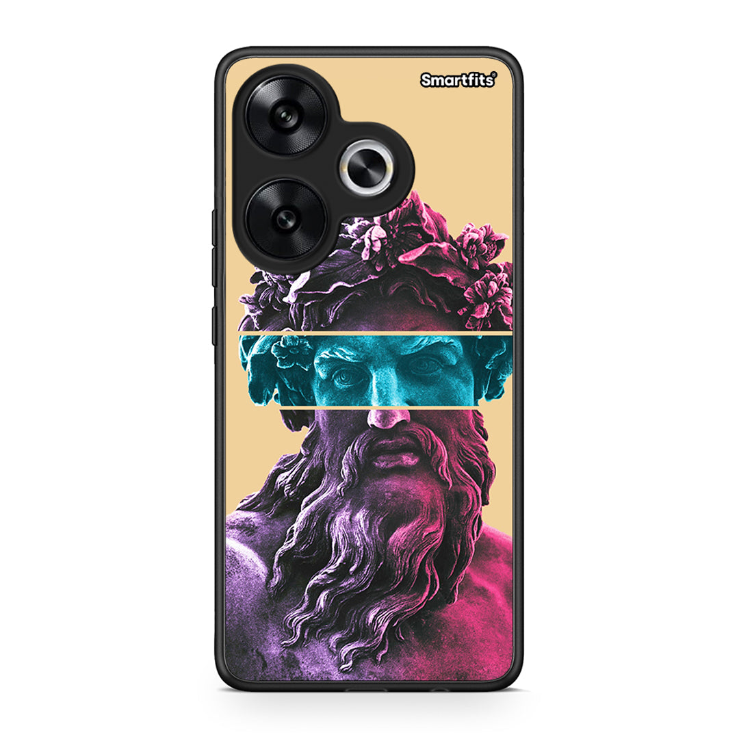 Xiaomi Poco F6 Zeus Art Θήκη Αγίου Βαλεντίνου από τη Smartfits με σχέδιο στο πίσω μέρος και μαύρο περίβλημα | Smartphone case with colorful back and black bezels by Smartfits