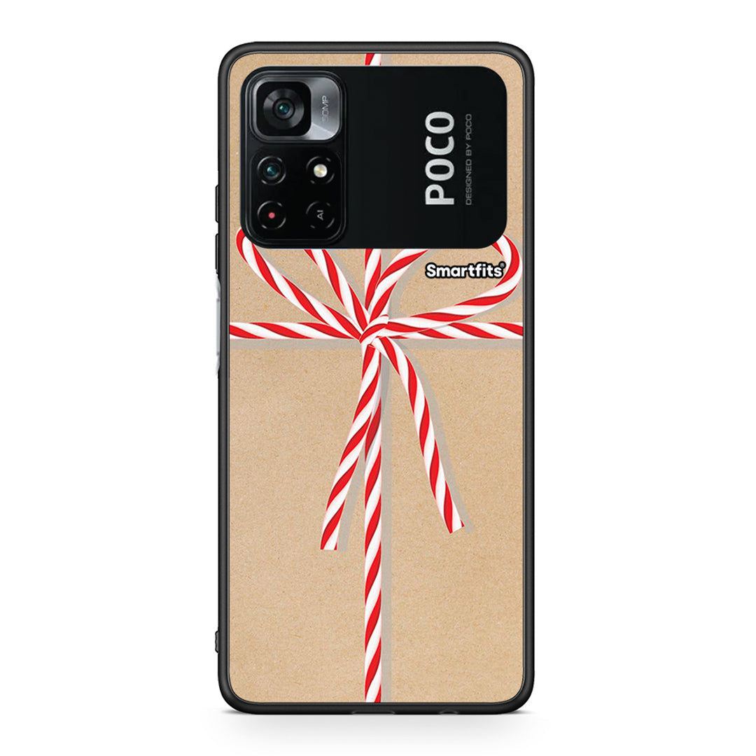 Xiaomi Poco M4 Pro 4G Christmas Gift θήκη από τη Smartfits με σχέδιο στο πίσω μέρος και μαύρο περίβλημα | Smartphone case with colorful back and black bezels by Smartfits