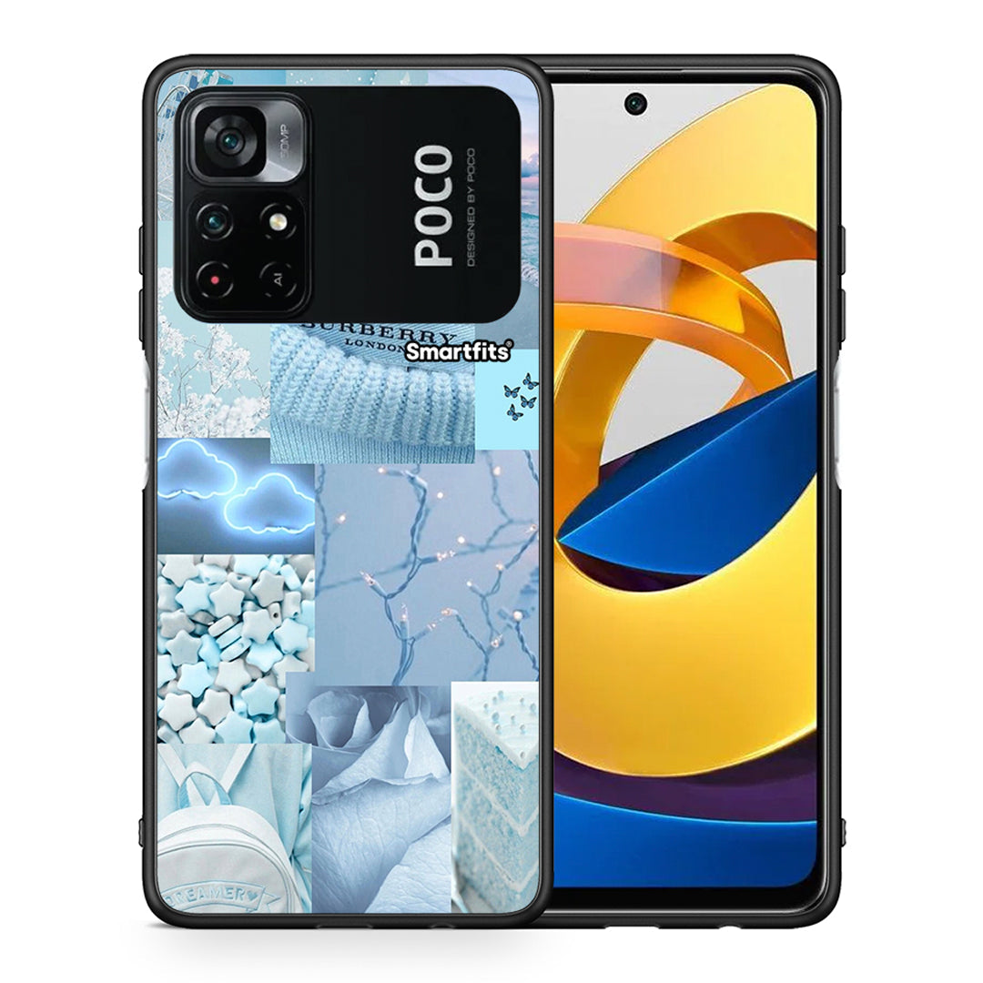 Θήκη Xiaomi Poco M4 Pro 4G Ciel Aesthetic Collage από τη Smartfits με σχέδιο στο πίσω μέρος και μαύρο περίβλημα | Xiaomi Poco M4 Pro 4G Ciel Aesthetic Collage case with colorful back and black bezels