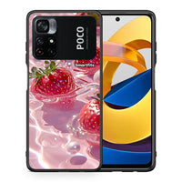 Thumbnail for Θήκη Xiaomi Poco M4 Pro 4G Juicy Strawberries από τη Smartfits με σχέδιο στο πίσω μέρος και μαύρο περίβλημα | Xiaomi Poco M4 Pro 4G Juicy Strawberries case with colorful back and black bezels