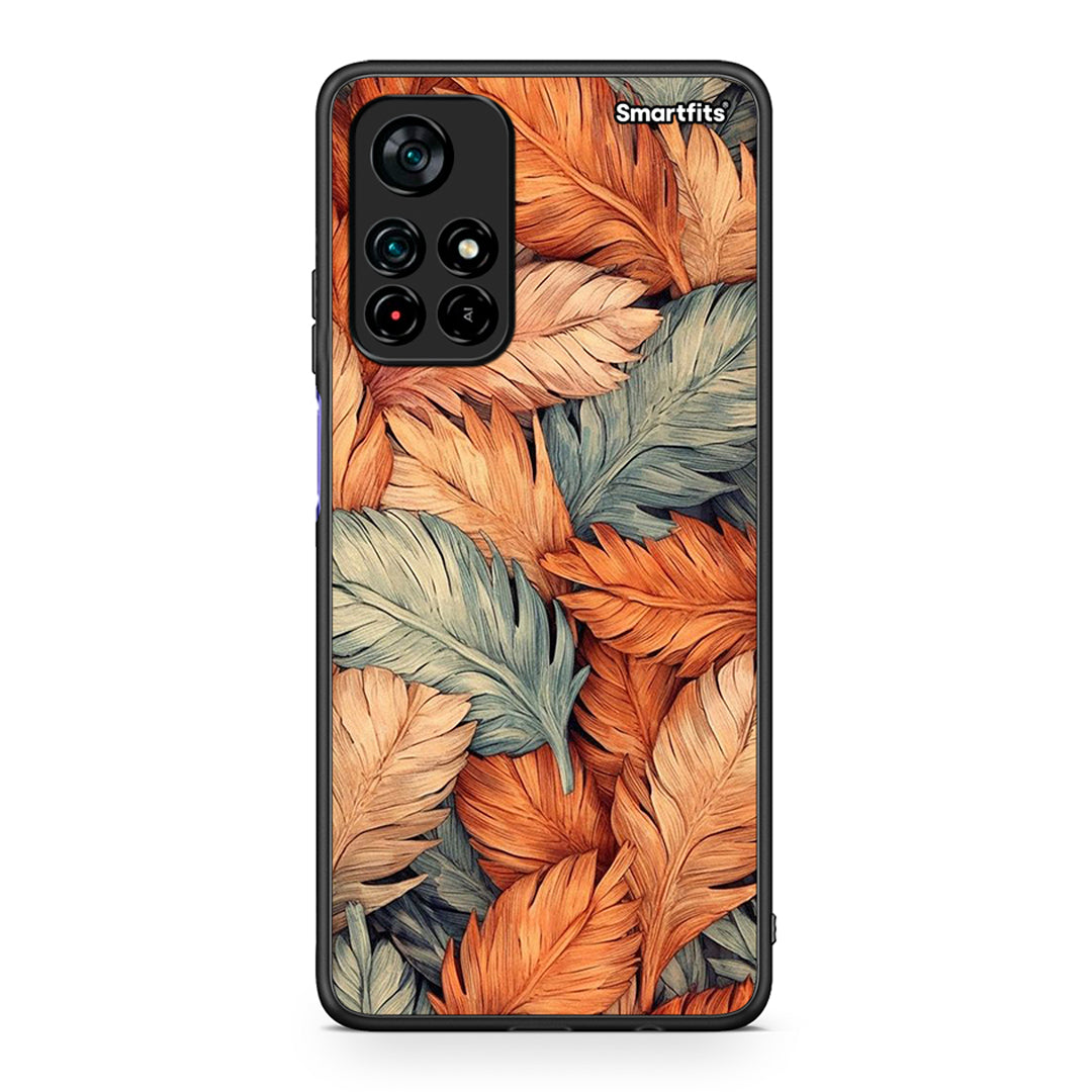 Xiaomi Poco M4 Pro 5G Autumn Leaves θήκη από τη Smartfits με σχέδιο στο πίσω μέρος και μαύρο περίβλημα | Smartphone case with colorful back and black bezels by Smartfits